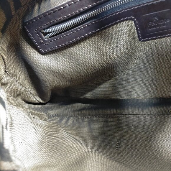 Fendi Hand Bag Brown Canvas 614-082325 - Picture 11 of 14